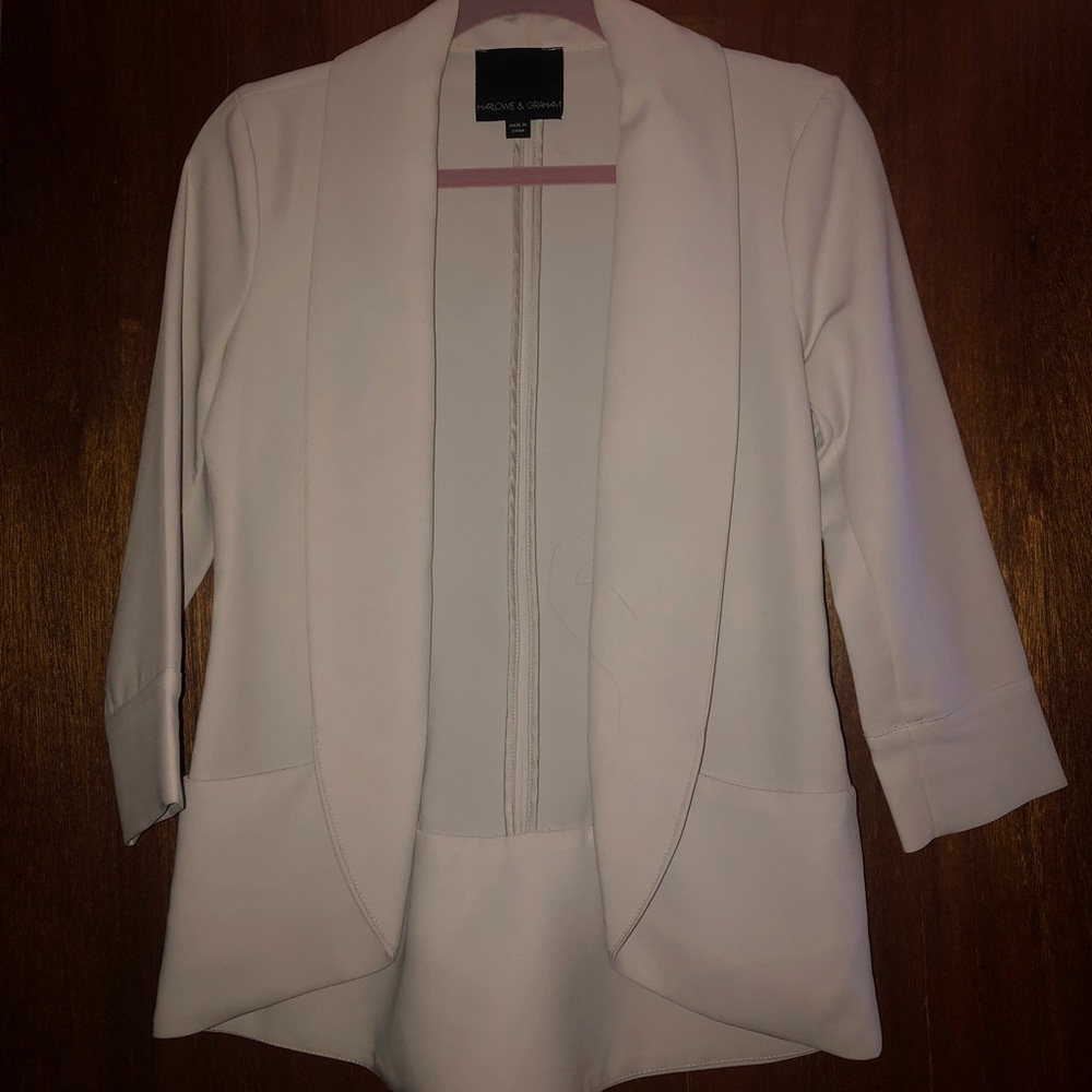 Light gray long blazer